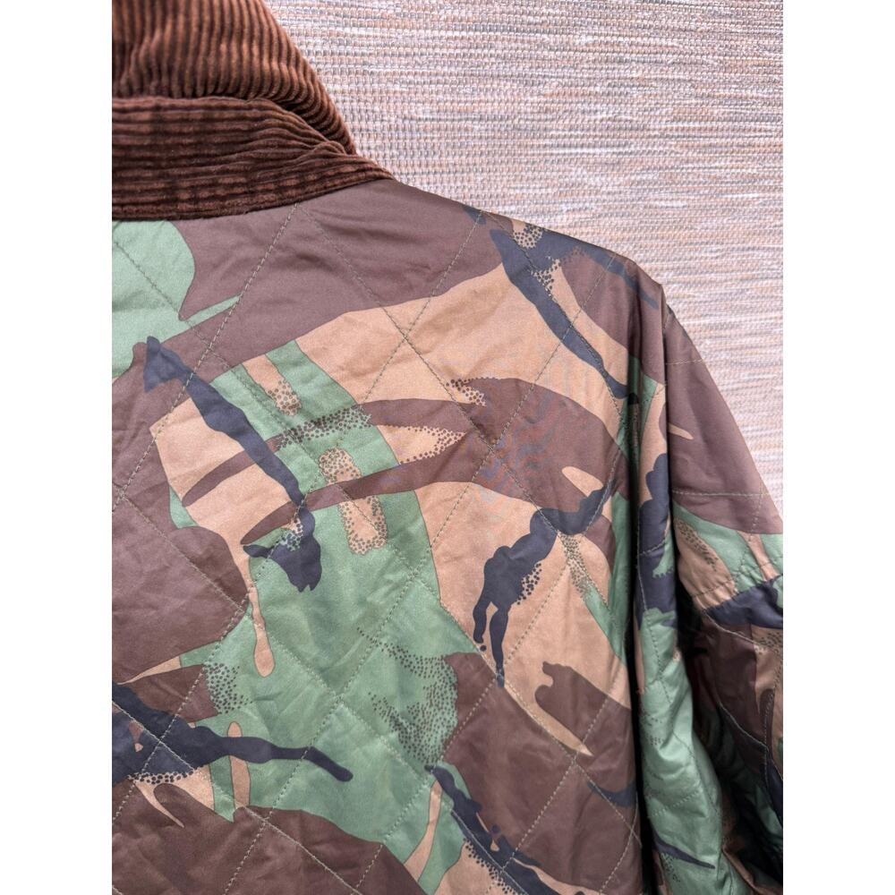 Polo Ralph Lauren Mens Jacket Green Size 3XB Reversible Quilted Camo Barn - Picture 14 of 16